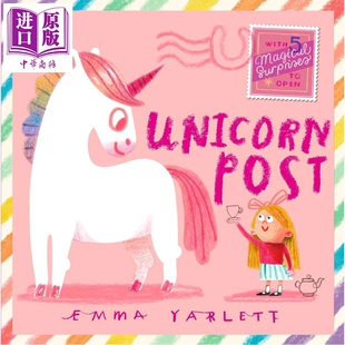 Yarlett 神奇 新奇翻页故事礼品书 独角兽 进口 Post 中商原版 英文原版 Unicorn 精装 儿童绘本故事书 Emma 互动式 信件