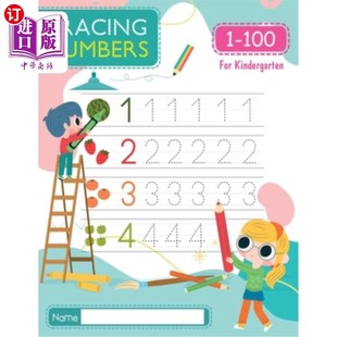 for Tracing Numbers 100 the 数字追踪：数 海外直订Tracing Write Kindergarten Learn Book Number 幼儿园1