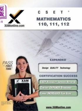 海外直订CSET Mathematics 110, 111, 112: Teacher Certification Exam CSET数学110、111、112：教师资格考试