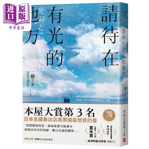 请待在有光的地方 本屋大赏TOP3 直木赏入围作 港台原版 一穂ミチ 皇冠文化【中商原版】