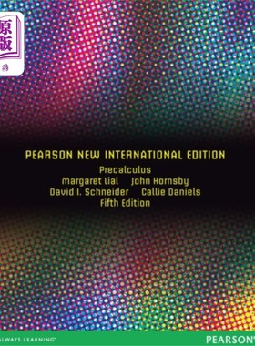 海外直订Precalculus Pearson New International Edition, p... 皮尔逊新国际版，加上没有eText的MyMathLab