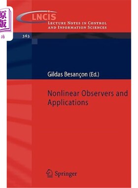 海外直订Nonlinear Observers and Applications 非线性观测器及其应用