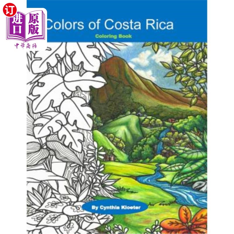 海外直订Colors of Costa Rica: Coloring Book哥斯达黎加的色彩：彩色书