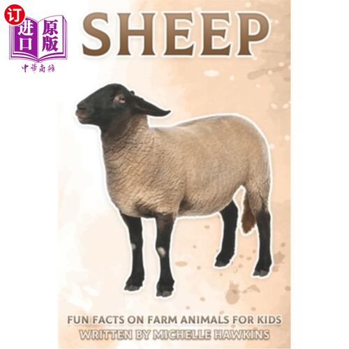 海外直订Sheep: Fun Facts on Farm Animals for Kids #4 绵羊:儿童农场动物趣闻#4