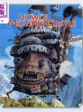 哈尔的移动城堡绘本故事书 英文原版 宫崎骏 Howls Moving Castle Picture Book Hayao Miyazaki【中商原版】