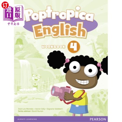 海外直订Poptropica English American Edition 4 Workbook a... Poptropica英语美国版4工作手册和音频CD包