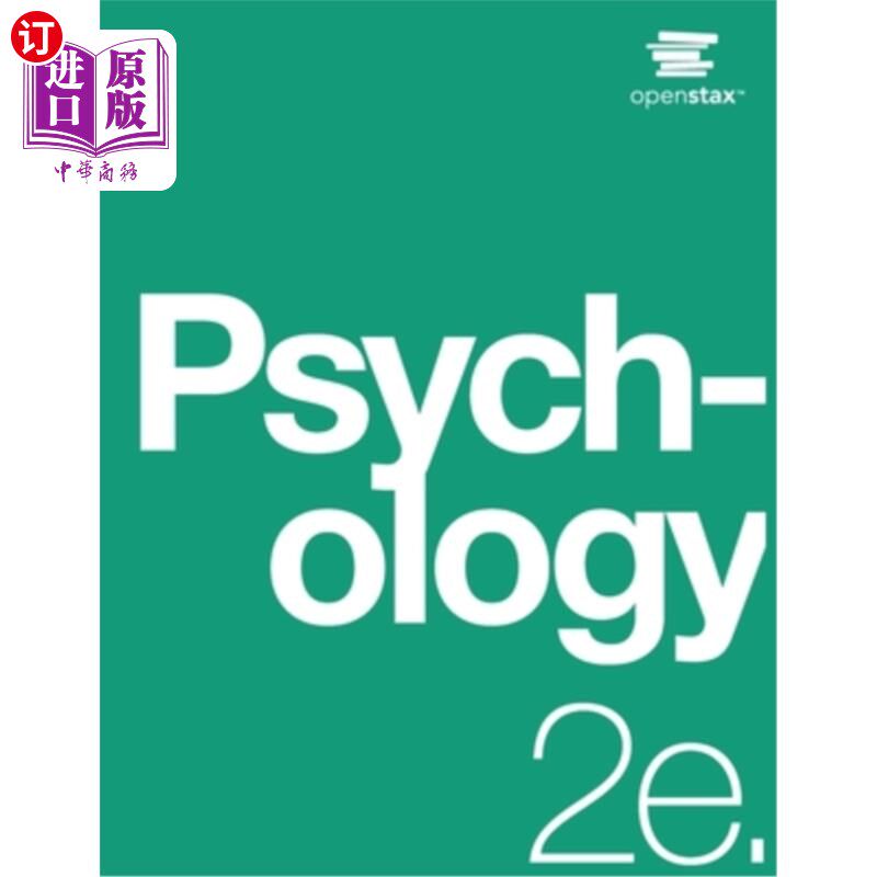 海外直订Psychology 2e: (Official Print Version, paperback, B&W, 2nd Edition): 2nd Editio 心理学2e:(官方印刷版，平装