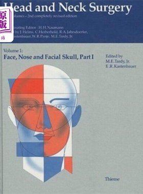 海外直订医药图书Head and Neck Surgery, set volumes 1/1 and 1/2 头颈外科，设置音量1/1和1/2
