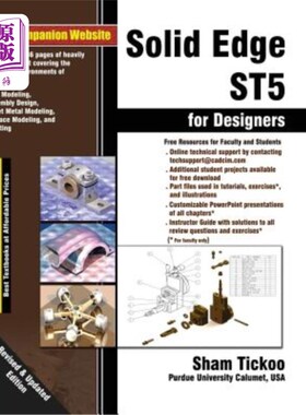 海外直订Solid Edge ST5 for Designers Solid Edge ST5的设计师