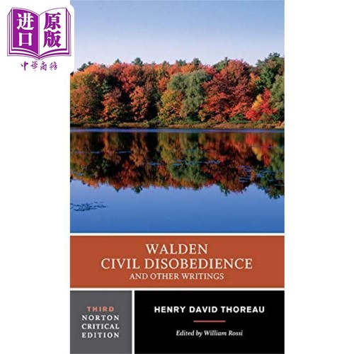 梭罗 瓦尔登湖及其他著作 Norton Critical Editions 英文原版 Henry David Thoreau 诺顿文学解读系列【中商原版】