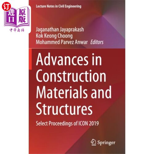 海外直订Advances in Construction Materials and Structures 建筑材料与结构研究进展