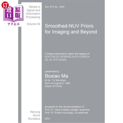 海外直订Smoothed-NUV Priors for Imaging and Beyond 用于成像和超越的平滑- nuv先验