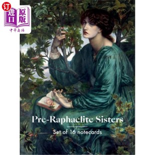 Notecards Sisters 拉斐尔前派姐妹便条 Raphaelite 海外直订Pre