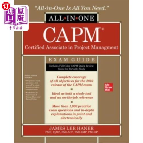 海外直订CAPM Certified Associate in Project Management A... CAPM项目管理认证助理考试指南