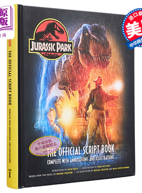 侏罗纪公园 英文原版 Jurassic Park The Script Book James Mottram 影视相关 电影画册 侏罗纪公园恐龙【中商原版】