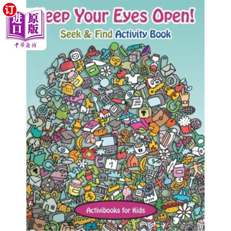 海外直订Keep Your Eyes Open! Seek & Find Activity Book 睁大你的眼睛!寻找活动手册