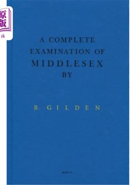 海外直订Bruce Gilden: A Complete Examination of Middlesex 布鲁斯·吉尔登：对米德尔塞克斯的全面检查