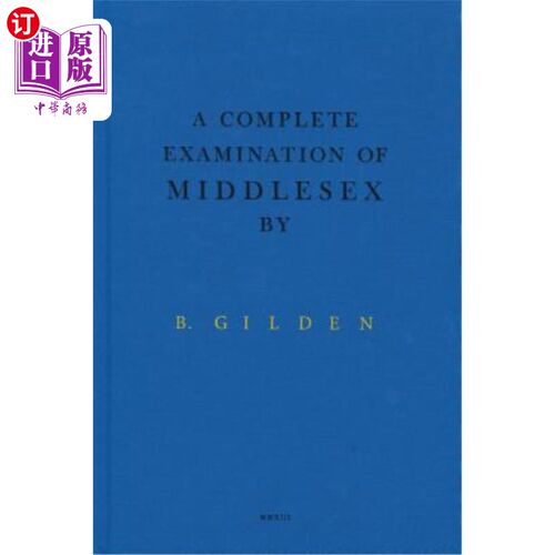 海外直订Bruce Gilden: A Complete Examination of Middlesex 布鲁斯·吉尔登：对米德尔塞克斯的全面检查