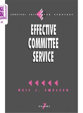 海外直订Effective Committee Service 有效的委员会服务