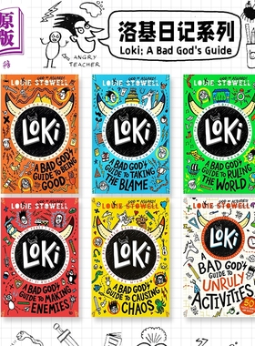 洛基日记套装6本 英版平装1-5+特别篇 英文原版 Loki A Bad God's Guide 洛基日记系列英文版 可搭 小屁孩日记