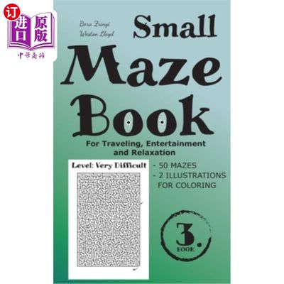 海外直订Small Maze Book 3: For Traveling, Entertainment and Relaxation 小迷宫书3：旅游、娱乐和放松