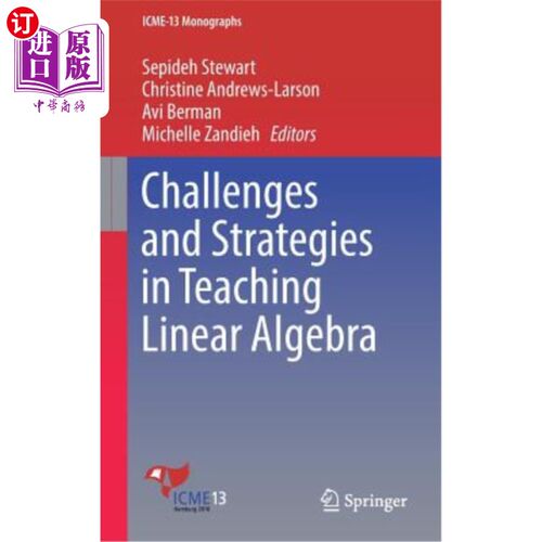 海外直订Challenges and Strategies in Teaching Linear Algebra 线性代数教学面临的挑战与对策