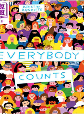 现货 A counting story from 0 to 7.5 billion 每个人都很重要：从0到75亿的计数故事 Kristin Roskifte【中商原版】