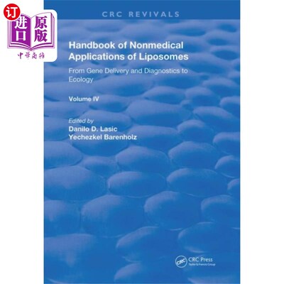 海外直订Handbook of Nonmedical Applications of Liposomes... 脂质体非医学应用手册