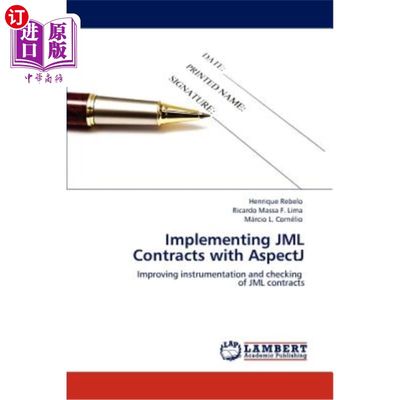 海外直订Implementing Jml Contracts with Aspectj 使用Aspectj实现Jml合同