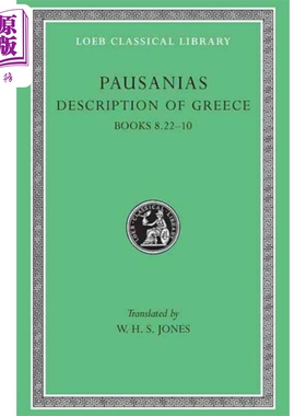 预售 保萨尼亚斯 希腊道里志 卷4 希腊语 英文双语  英文原版 Description of Greece Volume IV Pausani【中商原版】