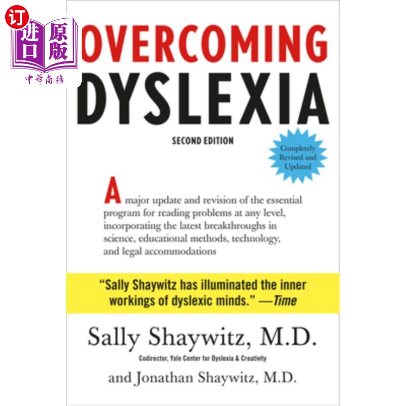 海外直订Overcoming Dyslexia: Second Edition, Completely Revised and Updated 克服阅读障碍：第二版，完全修订和更新