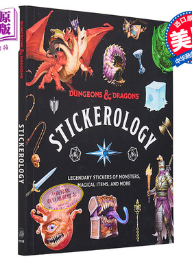 龙与地下城贴纸学 英文原版 Dungeons Dragons Stickerology Dungeons Dragons 游戏相关贴纸书 【中商原版】