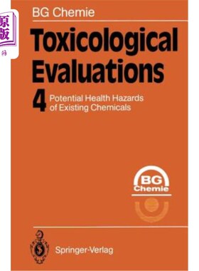 海外直订Toxicological Evaluations 毒理学评价