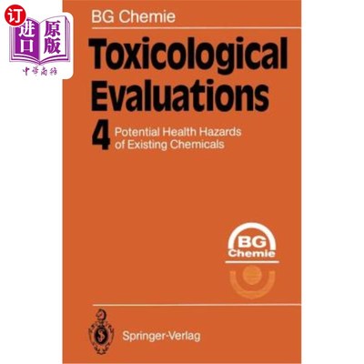 海外直订Toxicological Evaluations 毒理学评价