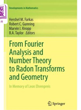 海外直订From Fourier Analysis and Number Theory to Radon Transforms and Geometry: In Mem 从傅里叶分析和数论到拉东变