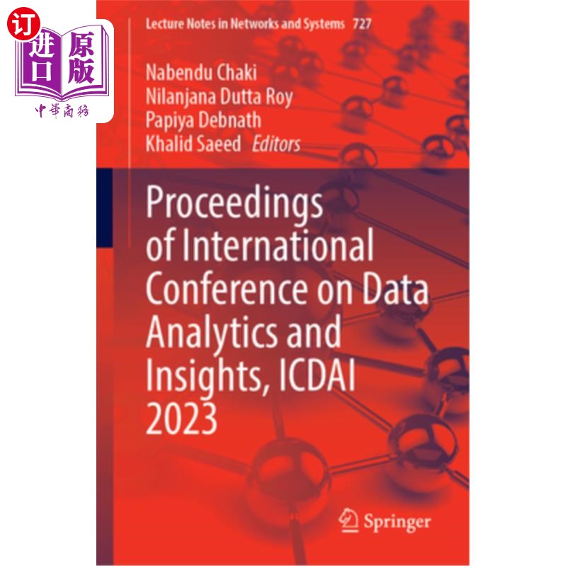 海外直订Proceedings of International Conference on Data Analytics and Insights, Icdai 20 数据分析与洞察国际会议论文