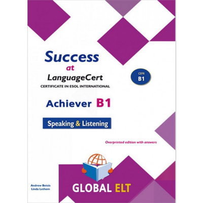 现货 Success at LanguageCert B1 ESOL SELT 成功通过朗思考试B1 ESOLSELT--带答案的套印版【中商原版】