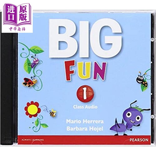 现货 Big Fun Class Audio 1 朗文培生英语学乐趣1级光盘 小学英语 Big English少儿英语课程 5-12岁【中商原版】