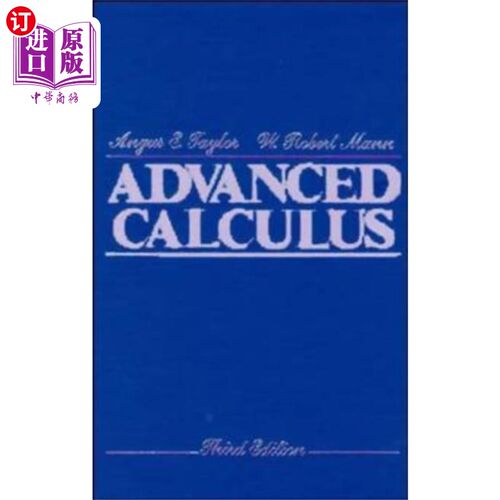海外直订Advanced Calculus 3e 先进的计算