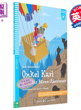 预售 德文原版 ELI Young Readers German A1 Onkel Karl und das Baren-Abenteuer卡尔叔叔和熊 德语学习分级读物【中商原版】