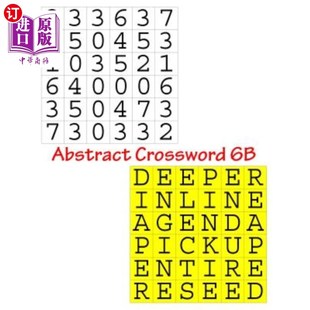 海外直订Abstract 字谜6B Crossword