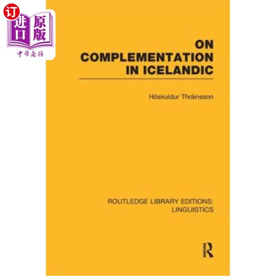 海外直订On Complementation in Icelandic 冰岛语中的补语