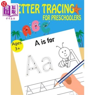 Preschoolers 海外直订Letter For Book 学龄前儿童书信追踪簿 Tracing