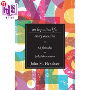 Fifty and for Occasion 方程 及其重要性 海外直订Equation 各种场合 Two Every They Why Formulas 52个公式 Matter