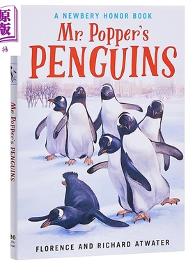 纽伯瑞儿童文学奖获奖 英文童书 波普先生的企鹅 Mr. Popper's Penguins 英文原版 儿童文学 进口图书【中商原版】