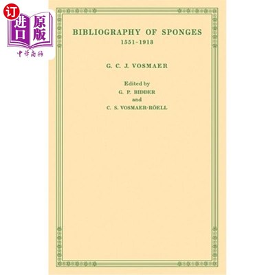 海外直订Bibliography of Sponges 1551-1913 海绵参考书目1551-1913