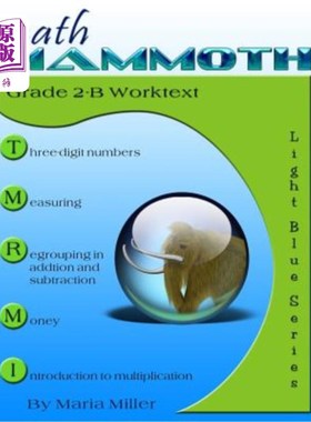 海外直订Math Mammoth Grade 2-B Student Worktext 数学猛犸2-B年级学生课本