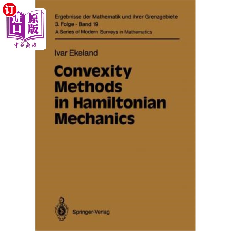 海外直订Convexity Methods in Hamiltonian Mechanics 哈密顿力学中的凸性方法