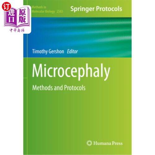 海外直订医药图书Microcephaly: Methods and Protocols 小头畸形：方法和方案