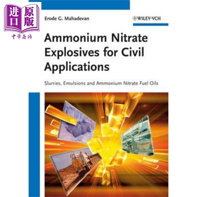 现货 Ammonium Nitrate Explosives For Civil Applications【中商原版】